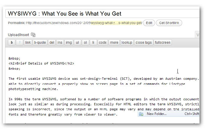 WYSIWYG (Whatever You See Is Whatever You Get) – Mean