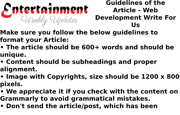 Guidelines of the Article Entertrainment Weekly Updates (4)