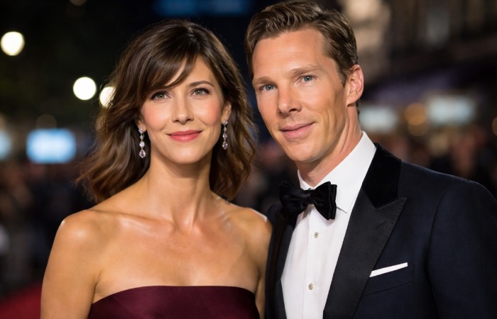 benedict cumberbatch and sophie hunter appearing together at a public event