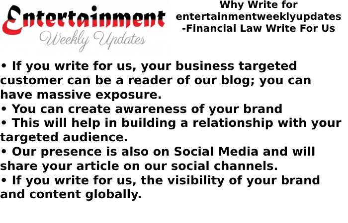 Why Write for Entertainment Weekly Updates 