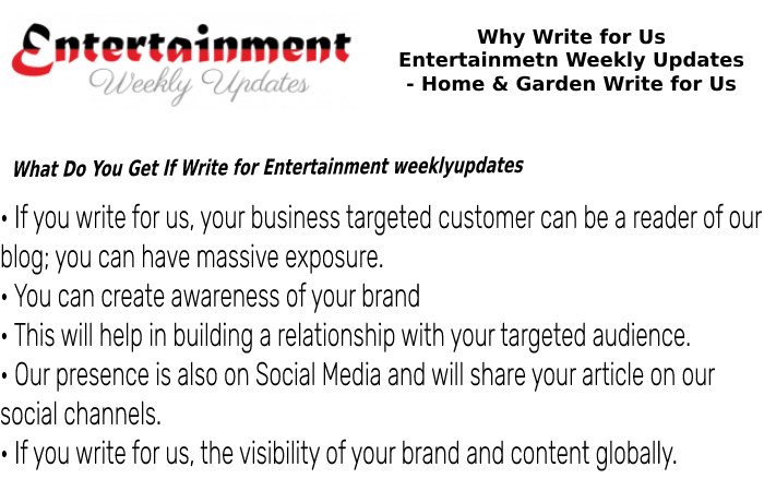 Why Write for Us – Home & Garden Write for Us